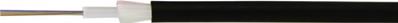 Câble fibre optique structure libre étanche multimode OM4 6 brins | Gaine PE