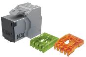 Embase RJ45 Femelle Cat. 6A S/FTP avec volet | Accroche Keystone