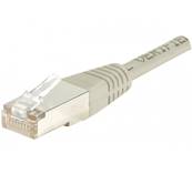 Cordon RJ45 cat.5e - f/utp pvc - 7m - gris