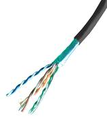 Cable patch multibrins 4p cat.6 f/utp pvc noir