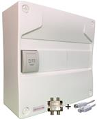 Coffret XH'system modulair 250 grade 3 - dti+ 4 RJ45- 1 tv rj