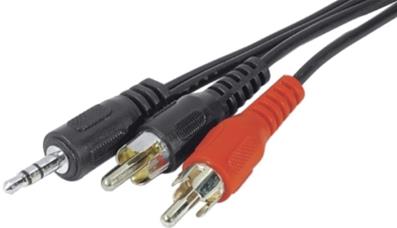 Cordon jack 3.5mm stéréo vers rca - 10m