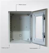 Coffret polyester ip66 porte transparente 500x600x250