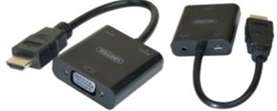 CONVERTISSEUR HDMI VERS VGA AVEC AUDIO