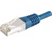 Cordon RJ45 cat. 6a - f/utp - pvc - 0.50m - bleu