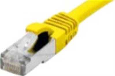 Cordon RJ45 blinde s/ftp lsoh ultra flex cat 6a jaune