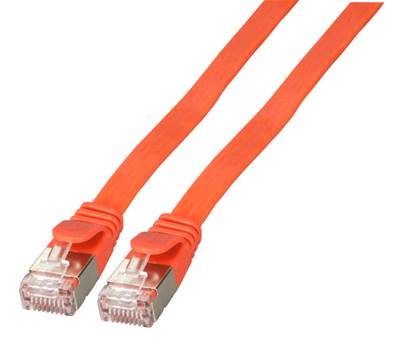 Cordon RJ45 plat cat. 6a u/ftp 5m - rouge