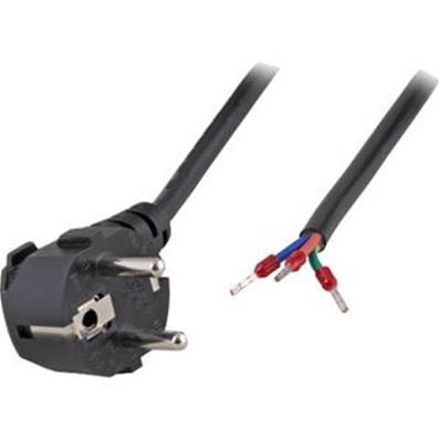Cordon alim. pc 2p+t mâle / iec c13 noir verrouillable 3m