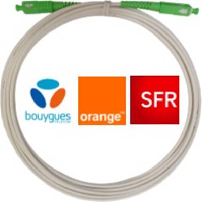 Câble fibre optique pour box Orange, SFR et Bouygues - SCAPC/SCAPC | 20m
