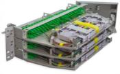 Tiroir - ftth -3u - equipe 144 traversees - pivotant gauche