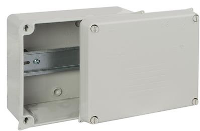 Boîte étanche ip65 ik07 160x135x70 + rail din 35 mm