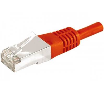 Cordon RJ45 cat. 6a - f/utp - pvc - 5m - rouge