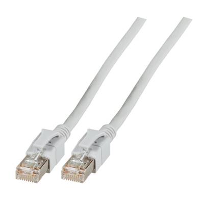 Cordon RJ45 Cat. 6A S/FTP - LED | Gris 1m 