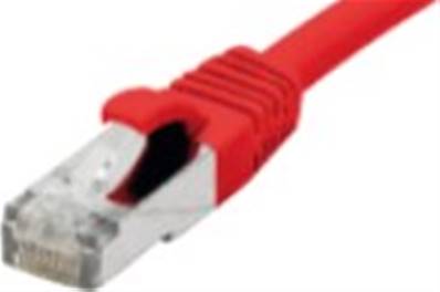 Cordon RJ45 blinde s/ftp lsoh ultra flex cat 6a rouge