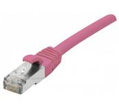 Cordon RJ45 cat.6a s/ftp lsoh 5m - rose
