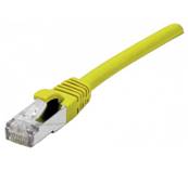 Cordon RJ45 cat.6 f/utp lsoh protege languette 10m jaune