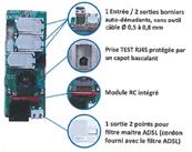 Boitier dti RJ45 modulaire avec module rc intégré