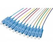 Pigtails multimode 12 couleurs SC - 50/125 om4 - 1m