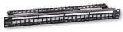 Panneau de distri infralan 19" 24 ports 1u keystone noir