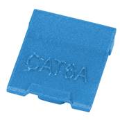 Cache-poussière pour embase RJ45 keystone 6 et 6a - bleu