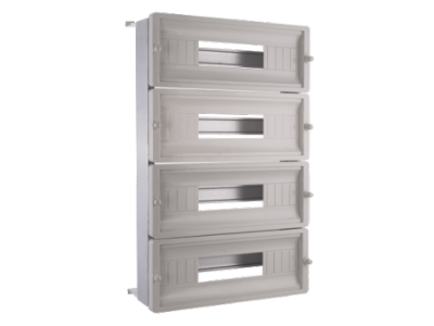 Châssis + face avant + rail DIN pour coffrets MU-406020UV et MU-406020TPUV