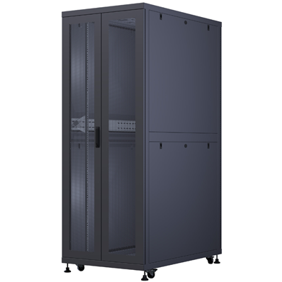 Baie Serveur 42U 800x1200 mm - Noire - Charge 600 kg | En kit