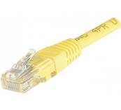 Cordon RJ45 cat.6 - u/utp pvc - 1m - jaune
