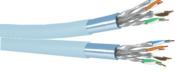 Cble 2x4 paires Cat. 6A f/ftp - Dca - LSZH - Bleu | Unikkern 500m