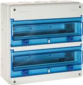 Coffret modulaire vide etanche ip65 36 modules 362x362x160