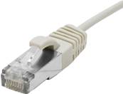 CORDON RJ45 CAT.6A S/FTP LSOH UTLRA FIN - 1M - GRIS