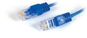 Cordon tél. RJ45/RJ45 1 paire cabl. 4-5/4-5 - 1.5m - bleu