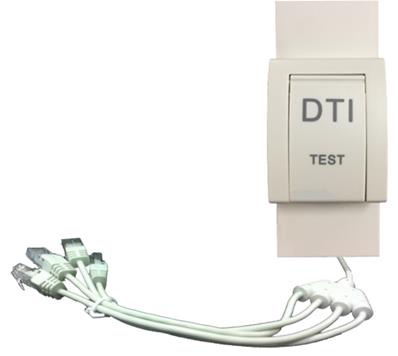 Boitier dti RJ45 modulaire pré-cablé avec 4 RJ45 0.40m