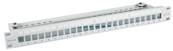 Panneau de distri infralan 19" 24 ports 1u keystone gris
