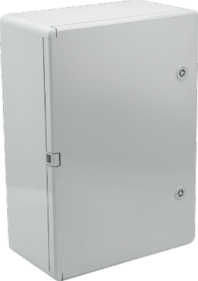 Coffret thermoplastique 500x350x190 mm IP65 – Porte pleine, usage industriel