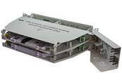 Tiroir - ftth -2u - equipe 96 fibres - pivotant gauche