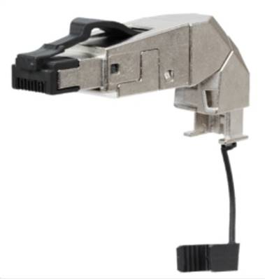 Connecteur terrain RJ45 c6a classe ea coudé