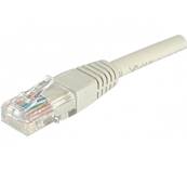 Cordon RJ45 cat.6 - u/utp pvc - 2m - gris