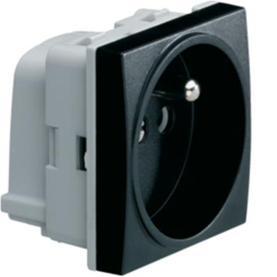 Prise 2p+t 16a nf 45x45 noir