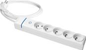 Bloc multiprises 5 prises 2p+t avec inter-cordon 1.5m