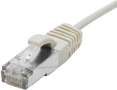 CORDON RJ45 CAT.6A S/FTP LSOH UTLRA FIN - 1M - GRIS