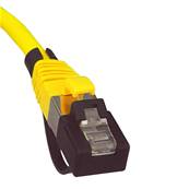 Cordon RJ45/RJ45. categorie 6 f/utp. lsoh. jaune. lg: 5m