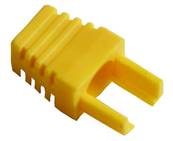 Manchon surmoulé pour connecteur RJ45 jaune