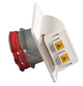 Plastron encastrable fibre optique - 2 SC/apc simplex