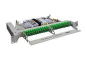 Tiroir optique - ftth - equipe 24 fibres - pivotant gauche