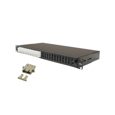 Tiroir optique équipé de 6 traversées SC Duplex multimode | 12 fibres - 12 ports