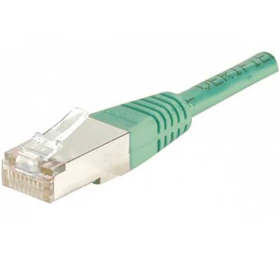 Cordon RJ45 ftp c6 2m eco - cuivre - alu - vert