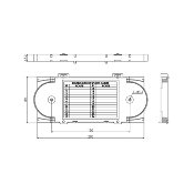 Cassette d’épissure pour 24 fibres