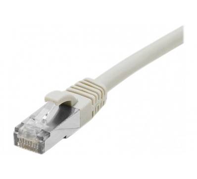 Cordon RJ45 cat.6a f/utp lsoh protege languette 25m gris
