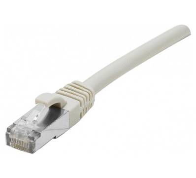 Cordon RJ45 Cat. 6A S/FTP - LSZH | Gris 1m