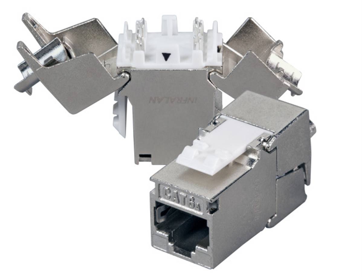 Xeilom embase keystone rj45 infralan slimline cat.6a 500mhz 10 gbit